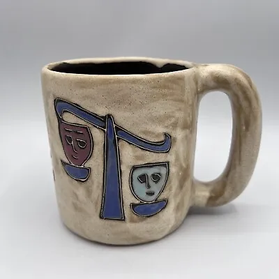 Design By Mara Mexican Stoneware Libra Zodiac Horoscope Mug 16oz Signed • $19