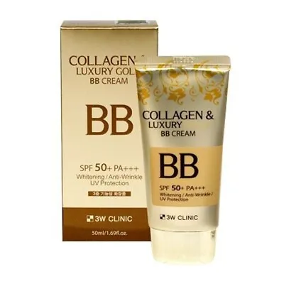 3W CLINIC Collagen & Luxury Gold BB Cream - 50ml SPF50+ PA+++ USA SELLER • $12.75