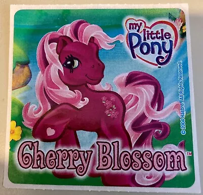 MY LITTLE PONY 'CHERRY BLOSSOM'  2004 Hasbro Party Favour Sticker 2.5 X 2.5 • $2