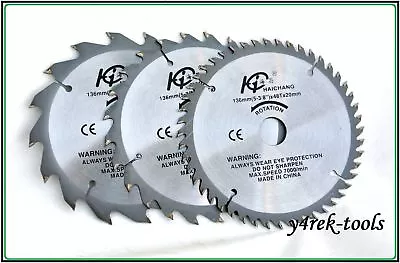 One 165mm X 16mm X 48T TCT Cordless Circular Saw Blade Dewalt Makita Ryobi Bosch • £10.49