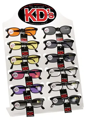 New Original KD's Sunglasses Biker Shades Free Pouch Multiple Options US Dealer • $9.99