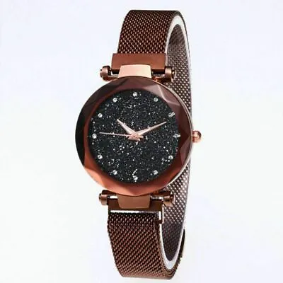 £4.25 • Buy Starry Sky Watch Magnet Strap Free Buckle Stainless Steel For Women Lady Gift 