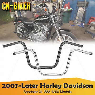 9  Rise 1  Mini APE Hanger Narrow Handlebar For 07+ Harley Sportster XL 883 1200 • $99.99