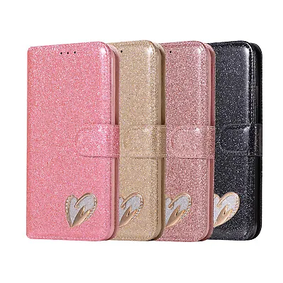 Bling Glitter Flip Leather Wallet Phone Case Cover For Samsung S24 Ultra S23Plus • $17.66