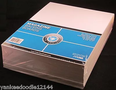 100 New CSP Magazine 8 3/4x11 1/8 Poly Bags+100 Backer Boards 8 1/2 X 11  • $27.50