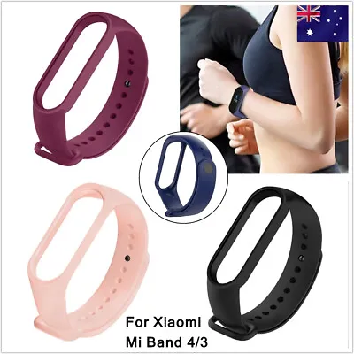 For Xiaomi Mi Band 4 3 Silicone Wrist Strap Replacement Smart Watchband Bracelet • $4.90