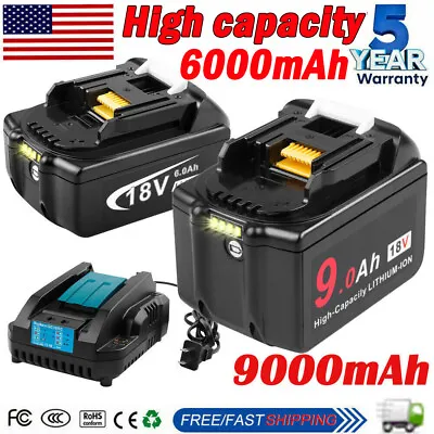 For Makita 18V 6Ah / 9Ah Lithium Ion Battery Or Charger BL1860 BL1830 BL1850 US • $18.49