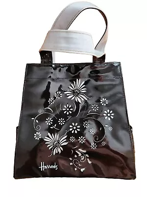 Harrods Bag. Black Floral Design. Rare Collectable  • $19.95