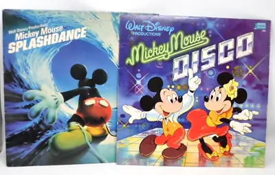 Mickey Mouse Disco And Splashdance Lot Wal Disney ALBUMS 62520& 2504 • $22.99