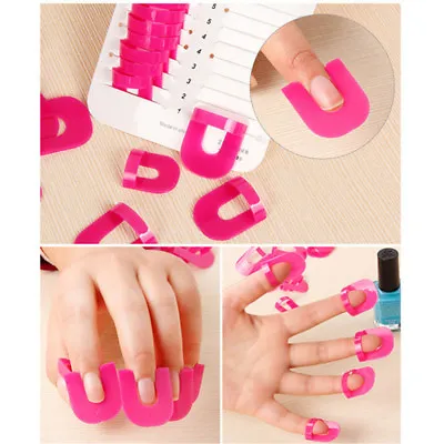26x Manicure Finger Nail Art Design Tips Cover Polish Shield Protector TooY_-_ • $6.37