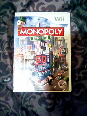 Monopoly Streets Nintendo Wii 2010 Game Manual & Case EA Rated E • $11.88