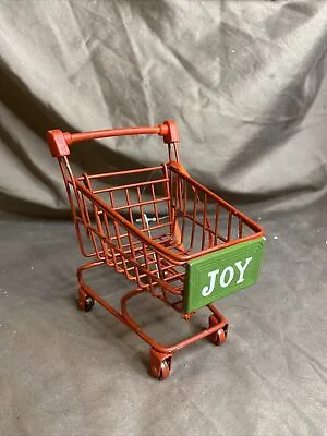 Shopping Cart Metal Ornament Grocery Store Food Miniature Doll House Furniture • $15.95