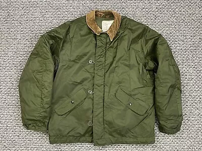 Vintage USN A-1 Deck Jacket Adult M Green Extreme Cold Weather Military Avirex • $89.95