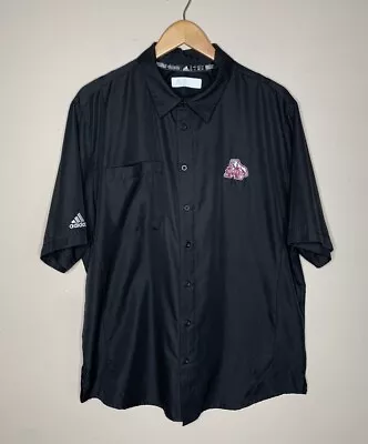 Adidas Men's Mississippi State Bulldogs Coaches Black Button Down Shirt Large • $24.99