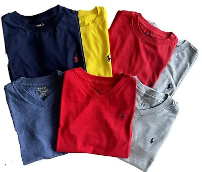 Boys Ralph Lauren Polo T Shirt Spring Sale 7 T Shirts  Pack Age 6 • £39.99