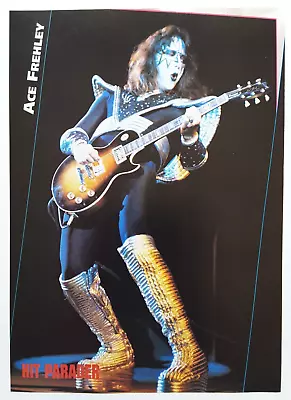 Kiss Ace Frehley Live 1976 / Gene Simmons Vintage Magazine Pinup Poster Clipping • £8.54