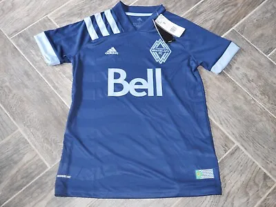 AWESOME Women's MLS Soccer Jersey ADIDAS Vancouver Whitecaps FC Blue S $80 NWT • $24