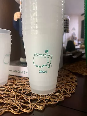 (4) 2024 Official Masters Golf Tournament Plastic Drink Cup | ANGC • $9.99