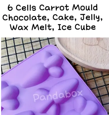 Carrot Silicone Cake Chocolate Mould Mold Ice Cube Jelly Wax Melt Easter Bunny • £3.99