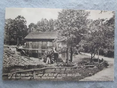 Antique Old Mill Messerschmidt's Lake Westbrook Connecticut Postcard • $3.50
