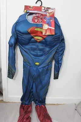 SUPERMAN MAN OF STEEL Large 12-14 Boys Child Costume Rubie's 883992 Cosplay NEW • $119.43