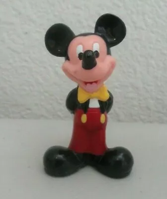 Vintage Disney Mickey Mouse PVC Toy Figure Yellow Bow Tie • $6.59