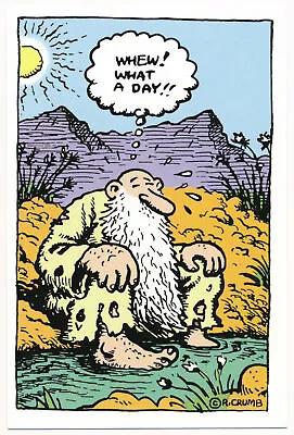 Whew! What A Day!! - Mr. Natural - R. Crumb Postcard 171 • $5.99