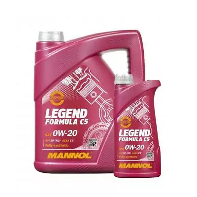 £30.14 • Buy 5+1L MANNOL Legend Formula C5 0W-20 Fully Synthetic Engine Oil Dexos 1,MB 229.71