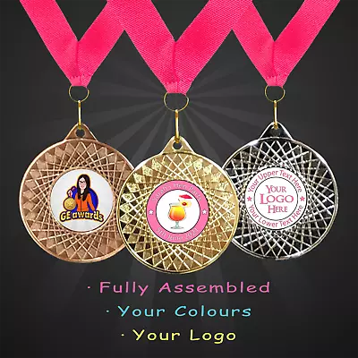 Personalised Hen Party/Do Medal + Ribbon + Engraving + Your Own Design • £1.50