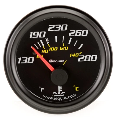 $23.35 • Buy Equus Coolant Temperature Gauge 6232; 6000 Series Water Temp 130-280�F 2 