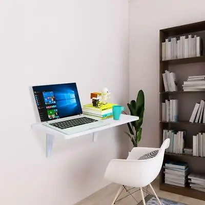 Folding Computer Desk Home Office Study Wall Mount Laptop Table Space Saving • $27.99