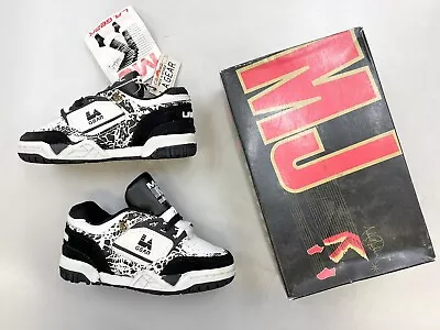 £144.38 • Buy Vintage 90’s LA GEAR X MICHAEL JACKSON Moon Rocker Low Black White Kids Shoes.