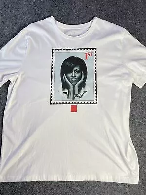 Michelle Obama Gap First Lady T-Shirt Short Sleeve XL Men’s Marc Graham White • $6.89