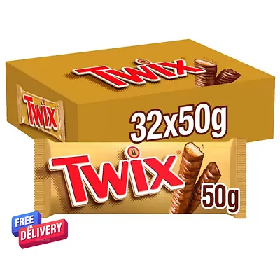 32 X 50g Twix Chocolate Bars Chocolate Bars • £21.95