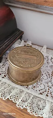 Vintage Neptune Trident Brass Water Meter Trinket Box Steampunk. • $12.75