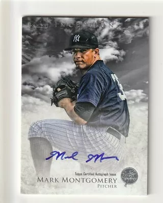 Mark Montgomery 2013 Bowman Inception Prospect Auto Yankees • $2.49