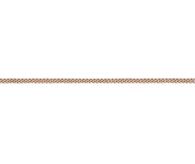 9ct Rose Gold 1.6mm Rounded Edge Curb Link Chain 24  / 60cm (R18C) • £249