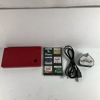 Nintendo DSi Red With 6 Free Game- Tested Working • $149.18