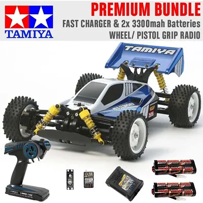 TAMIYA RC 58568 Neo Scorcher Buggy (TT-02b) 1:10 Premium Wheel Radio Bundle • £204.95