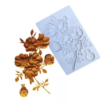 £7.25 • Buy Flower Peony Silicone Fondant Mould Cake Topper Mold Baking Sugarcraft Chocolate