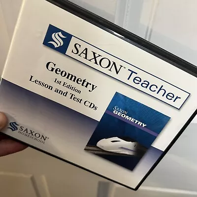 Saxon Teacher Geometry (1st Edition) Lesson And Test CDs # Missing First Cd!# • $30