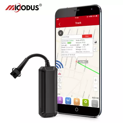 MiCODUS Mini Motorcycle GPS Tracker MV710 8-95V Cut Off Fuel Overspeed ACC Alert • $21.99