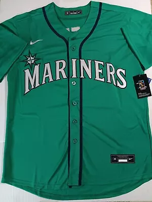 Seattle Mariners Throwback Ken Griffey Jr 24 Stitched Baseball Jersey Men L NWT • $54