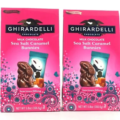 $14.50 • Buy Ghirardelli Milk Chocolate Sea Salt Caramel Bunnies Limited Edition 2 Bags, 1/24