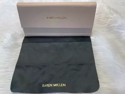 £3.99 • Buy Used- Karen Millen Pink Glasses / Sunglasses Case & Cloth - Proceeds To Charity