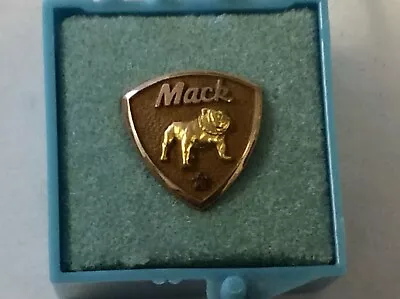 Vintage Mack Truck Bulldog 10K Yellow Gold Service Award Lapel Pin • $79.99