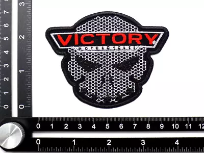 VICTORY MOTORCYCLES EMBROIDERED PATCH IRON/SEW ON ~3-1/2 X 2-3/4  VISION SULL V2 • $6.99