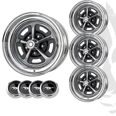 Ford Mustang Mopar Magnum 500 Wheel Set With Centercaps 15x8 - Set Of 4 • $1150