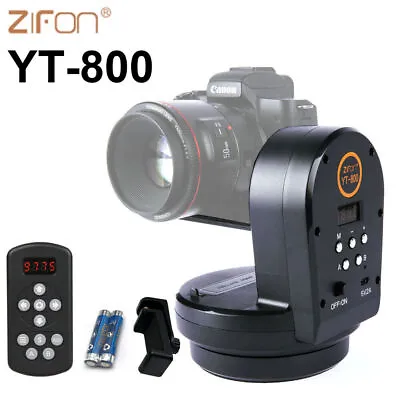 ZIFON YT-800 Remote Pan Tilt Motorized Panoramic Head For Tripod Cameras DSLR • $65