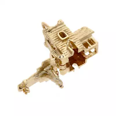 Pre-Owned 9ct Yellow Gold Opening Church Wedding Charm 9ct Gold For Her • £166.75